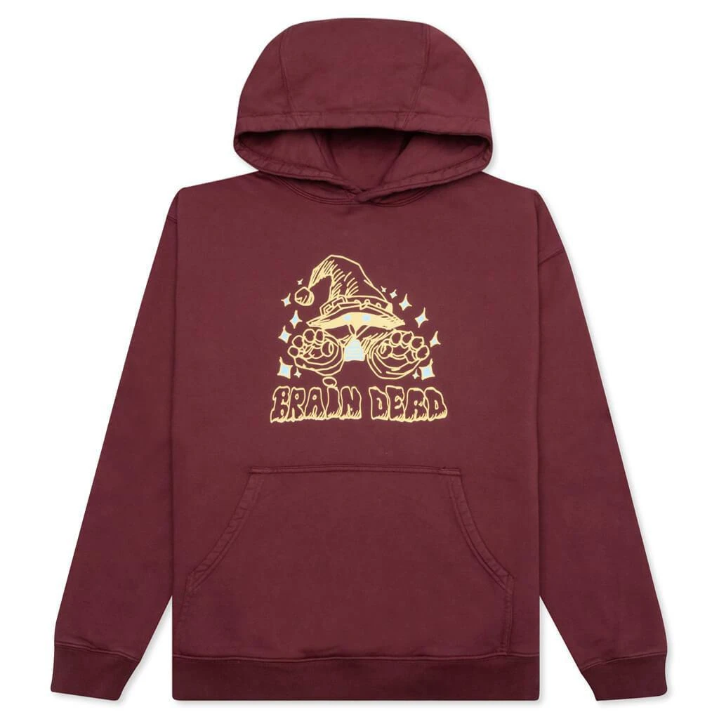 商品Brain Dead|Brain Dead Constantine The Wizard Hoodie- Maroon,价格¥532,第1张图片