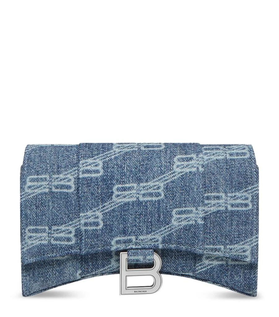 商品Balenciaga|Leather Hourglass Chain Wallet,价格¥8039,第1张图片