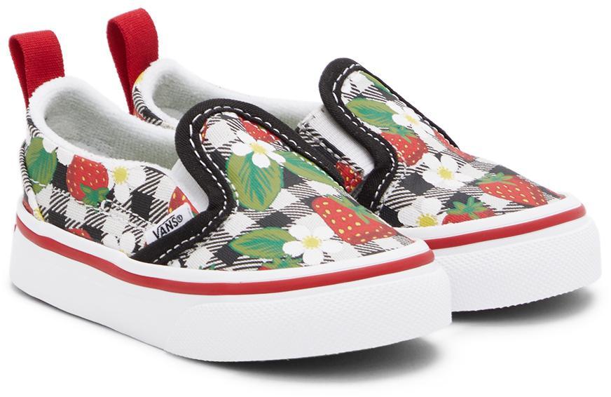 商品Vans|Baby Multicolor Strawberry Gingham Slip-On V Sneakers,价格¥115,第6张图片详细描述