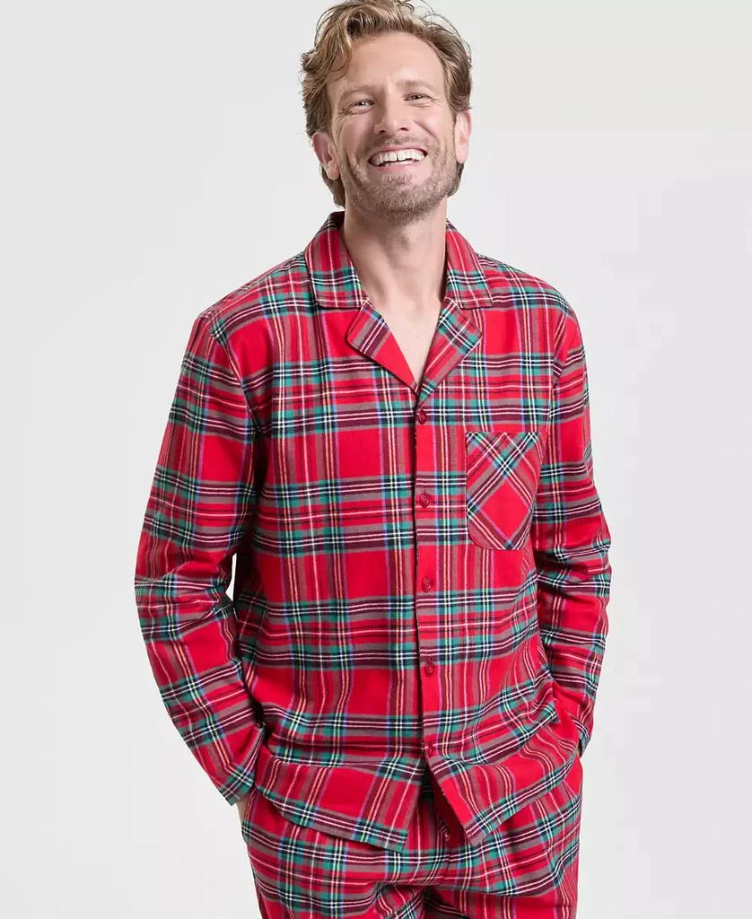 Men's Brinkley Plaid Notch Collar Matching Family Pajamas Set, Created for Macy's 商品