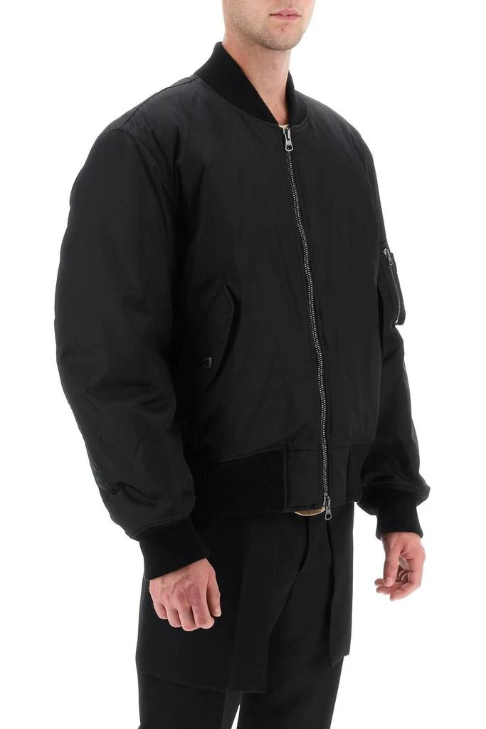 商品Burberry|'graves' padded bomber jacket with back emblem embroidery,价格¥5441,第3张图片详细描述