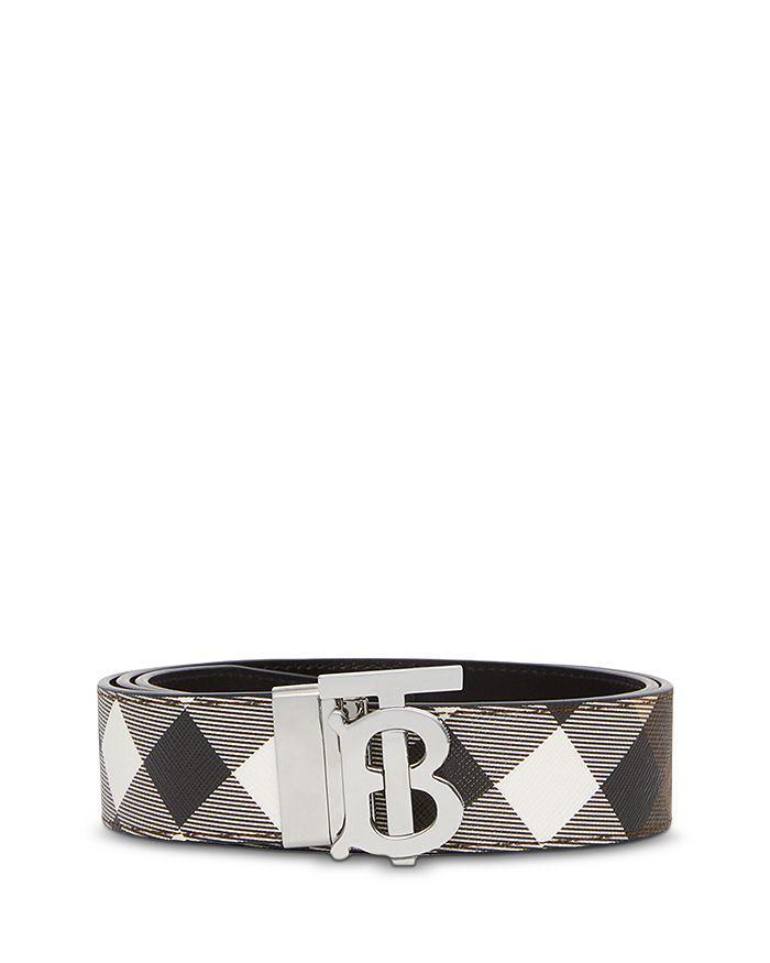 商品Burberry|Men's Reversible Monogram Buckle Check Belt,价格¥4049,第3张图片详细描述