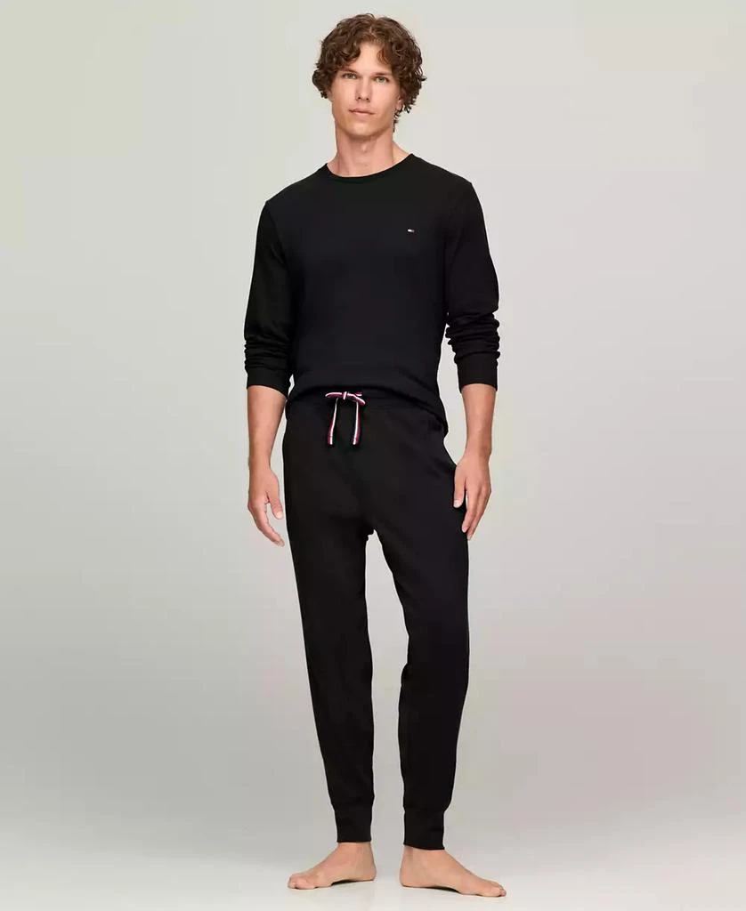 商品Tommy Hilfiger|Men's Ribbed Long-Sleeve Pajama Shirt,价格¥296,第2张图片详细描述