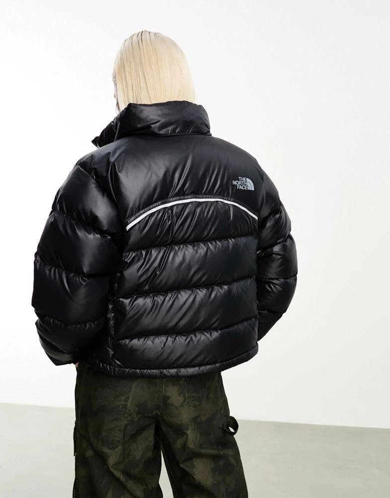 商品The North Face|The North Face Nuptse Retro 2000 down puffer jacket with reflective piping in black,价格¥1730,第2张图片详细描述