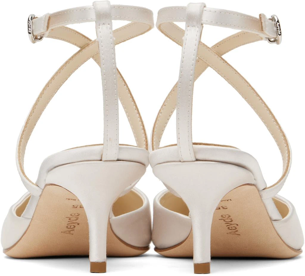 商品AEYDE|Off-White Salome Satin Heels,价格¥2768,第2张图片详细描述