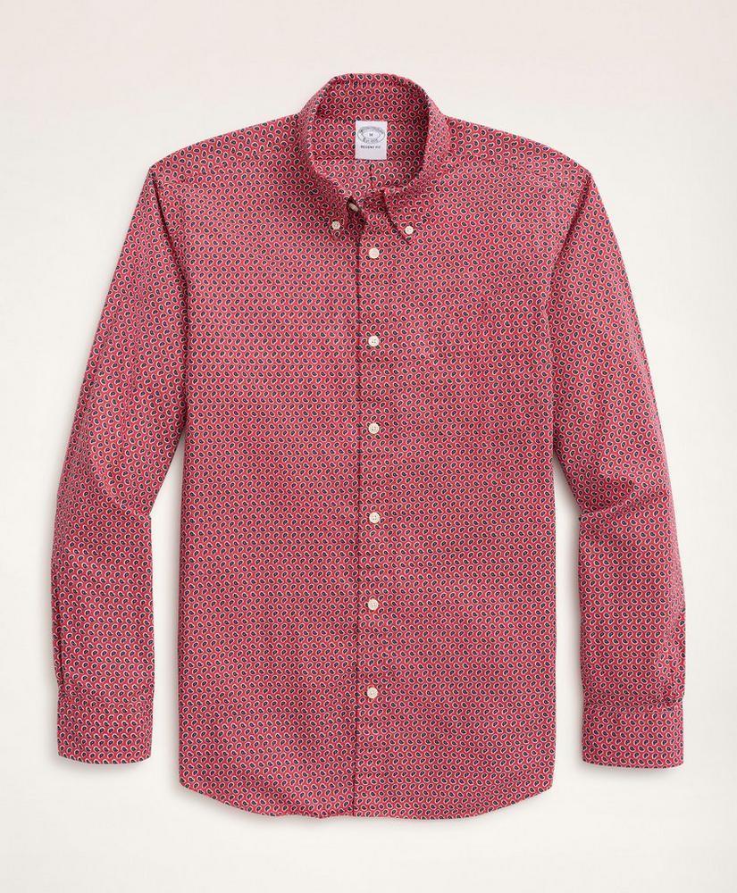 商品Brooks Brothers|Regent Regular-Fit Sport Shirt, Poplin Paisley,价格¥368,第1张图片