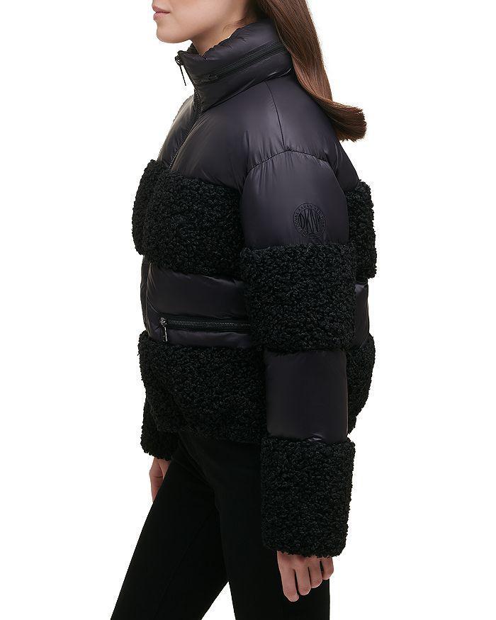 商品DKNY|Mixed Media Puffer Coat,价格¥1411,第5张图片详细描述