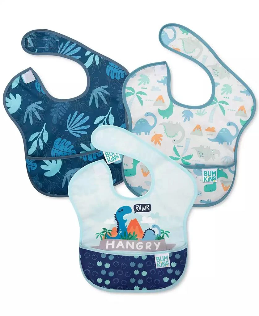 商品Bumkins|Baby Boys SuperBib Waterproof Baby Bibs, Pack of 3,价格¥139,第1张图片