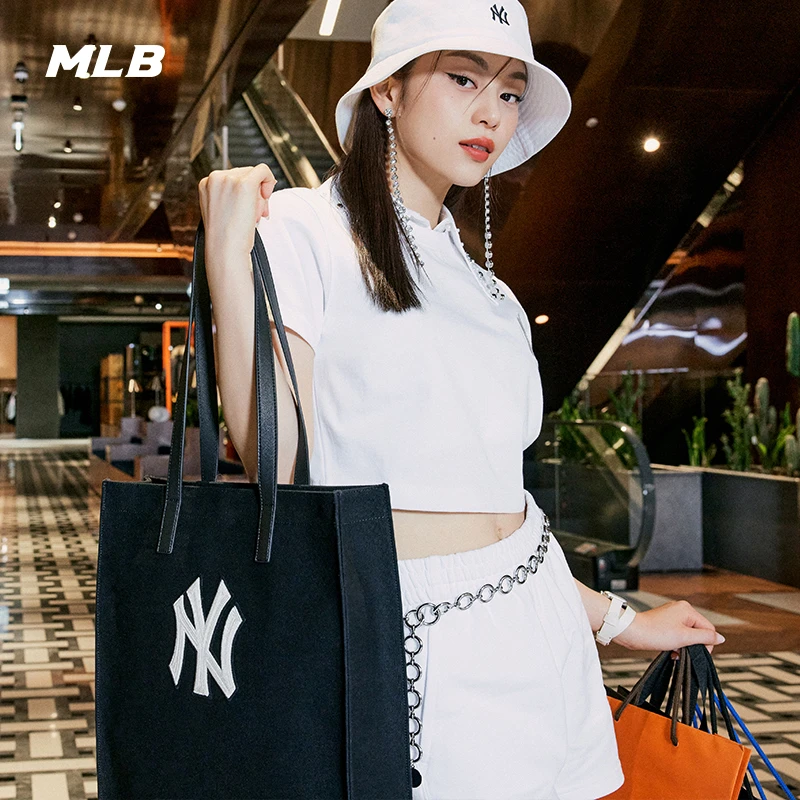 【官方防伪验证 国内发】MLB22春季新款 帆布包肩包休闲包 男女同款  3AORM022N 商品