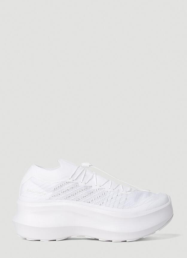 商品Comme des Garcons|Pulsar Platform Sneakers in White,价格¥3224,第1张图片