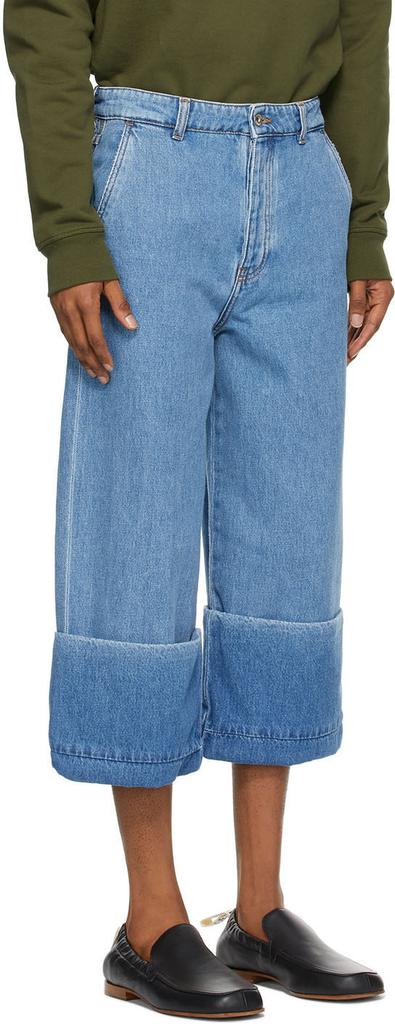 Blue Denim Fisherman Jeans商品第2张图片规格展示