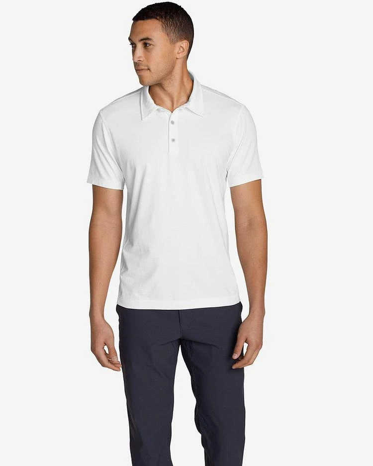 商品Eddie Bauer|Men's Lookout Short-Sleeve Polo Shirt - Solid,价格¥224,第1张图片