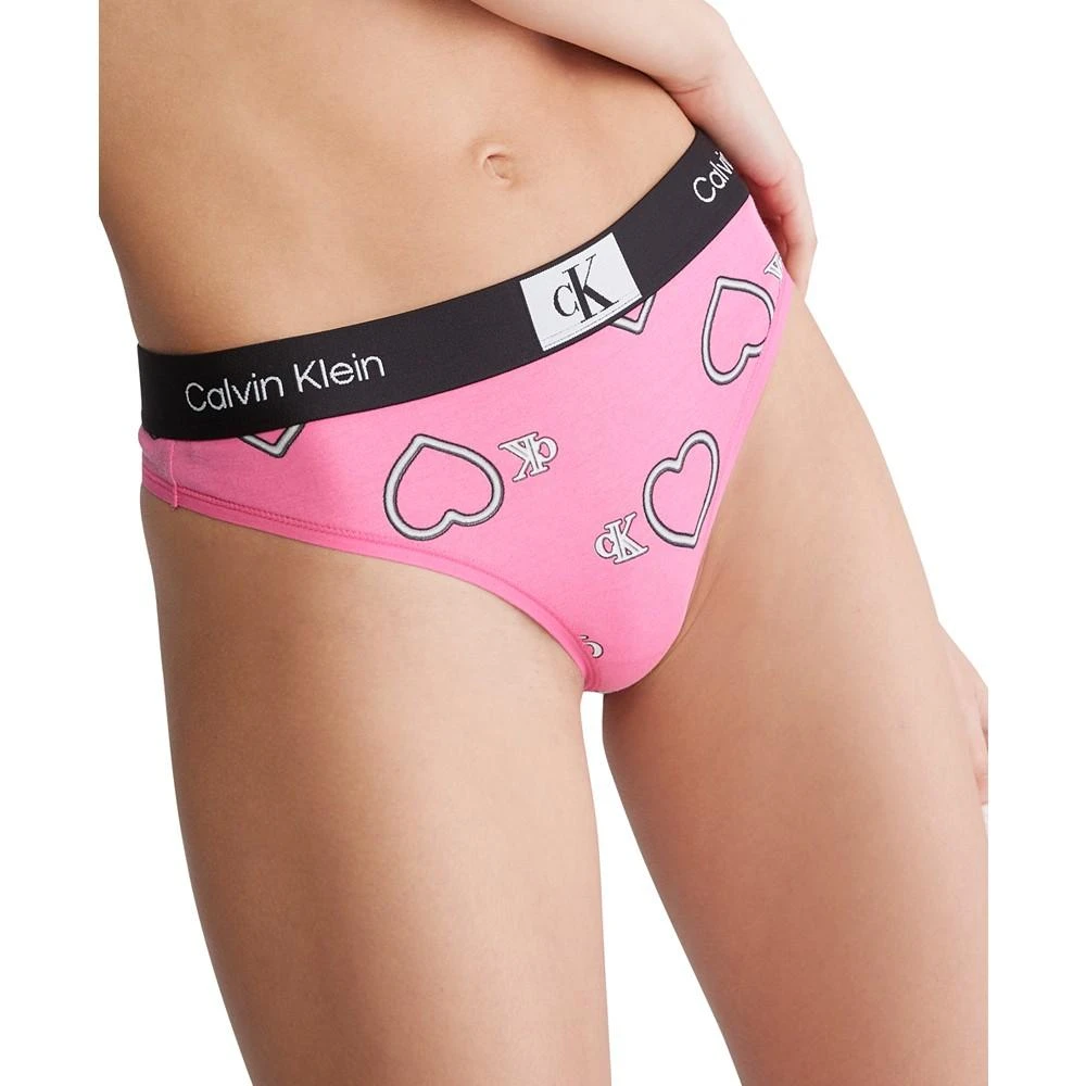 商品Calvin Klein|Women's 1996 Cotton Valentines Modern Thong Underwear QF7479,价格¥101,第3张图片详细描述