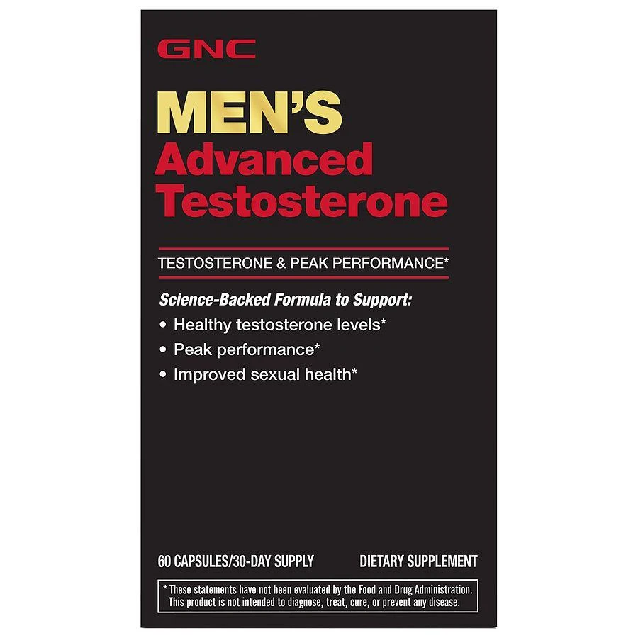 商品GNC Men's|Advanced Testosterone Dietary Supplement,价格¥258,第1张图片