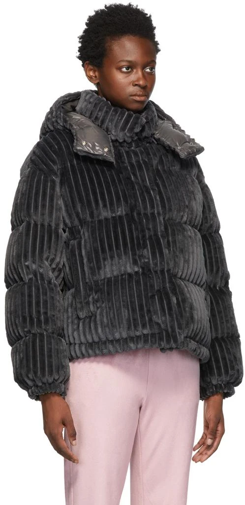 商品Moncler|Grey Down Velvet Daos Jacket,价格¥15684,第2张图片详细描述