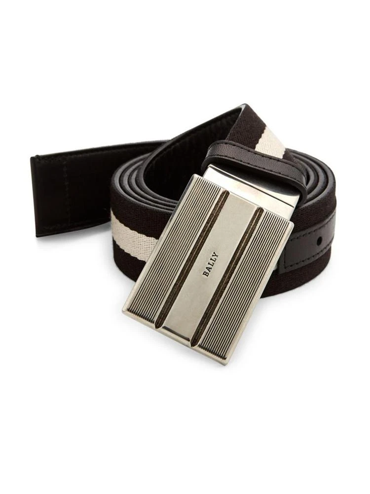 商品Bally|Canvas Leather Belt,价格¥1554,第1张图片