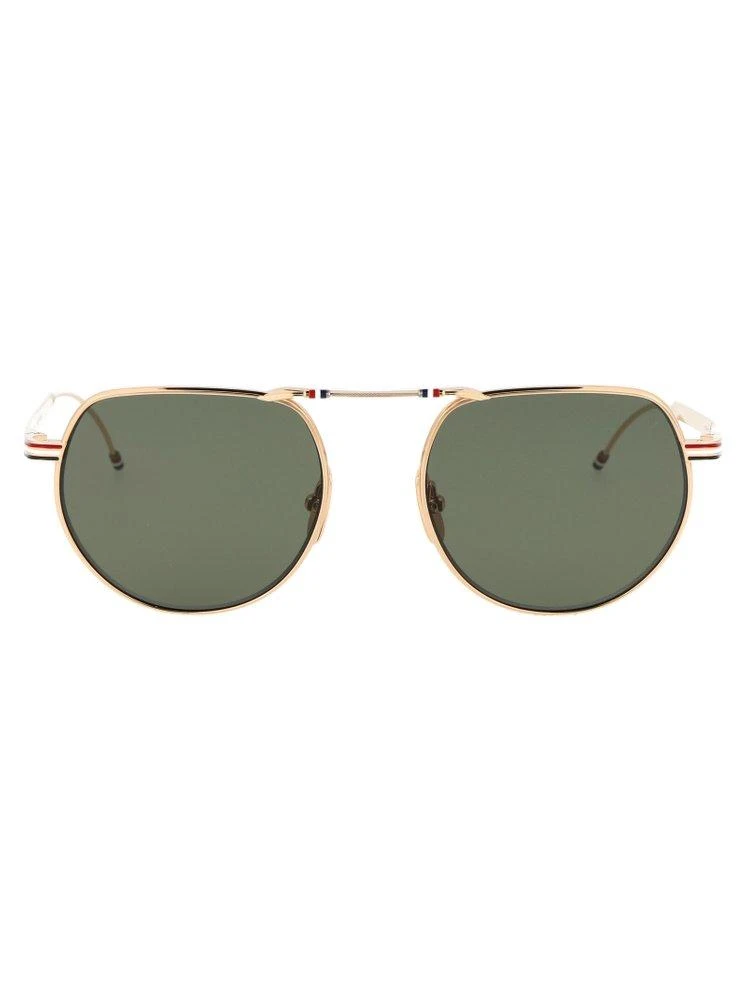 商品Thom Browne|Thom Browne Eyewear Aviator Frame Sunglasses,价格¥3915,第1张图片