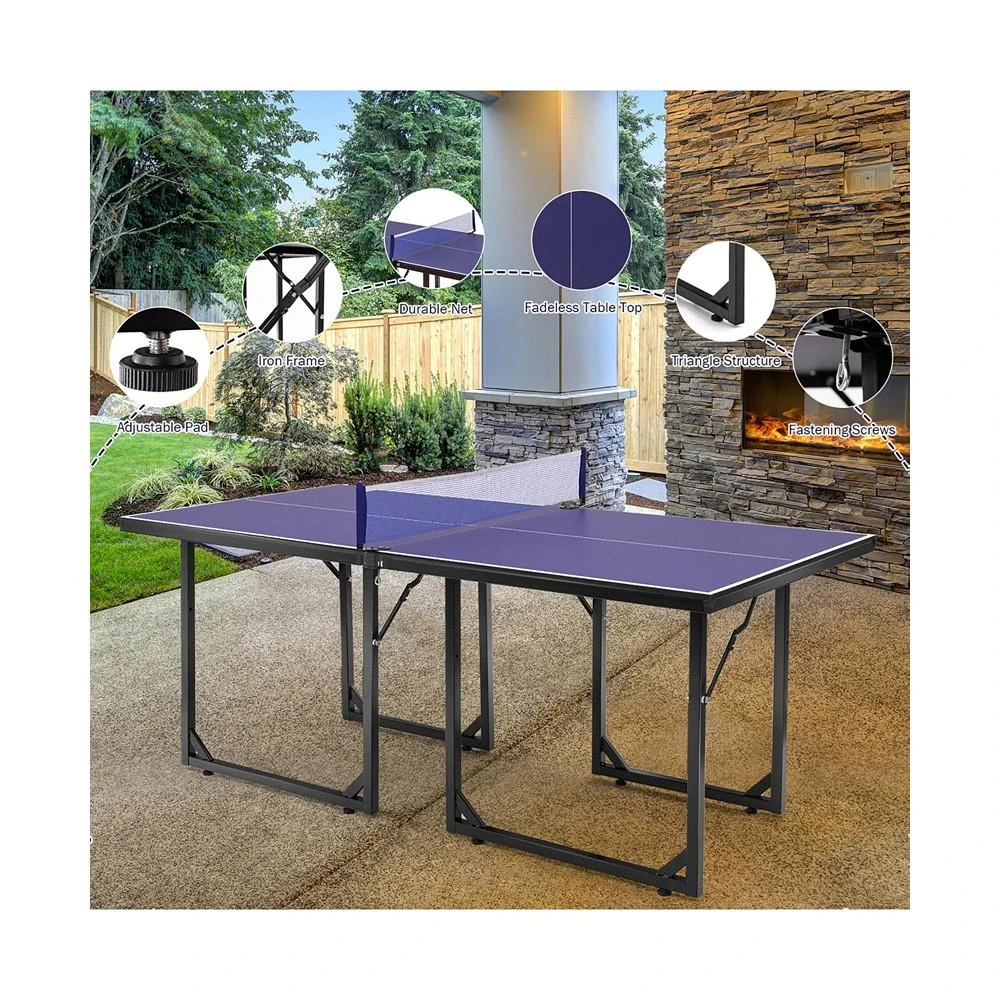 商品Costway|Multi-Use Foldable Midsize Compact Table Tennis Table,价格¥1444,第2张图片详细描述