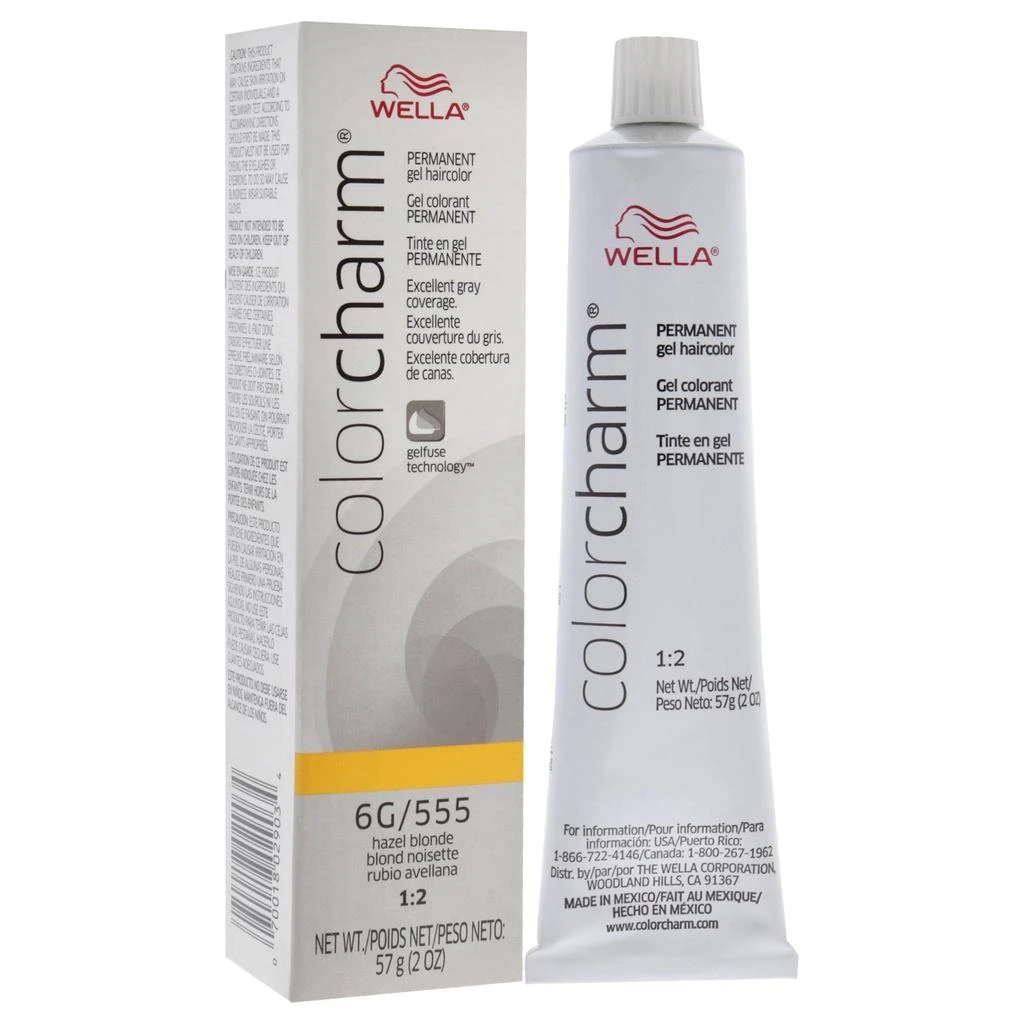 商品Wella|Color Charm Permanent Hair Color Gel - 6G 555 Haze Blonde by  for Unisex - 2 oz Hair Color,价格¥131,第2张图片详细描述