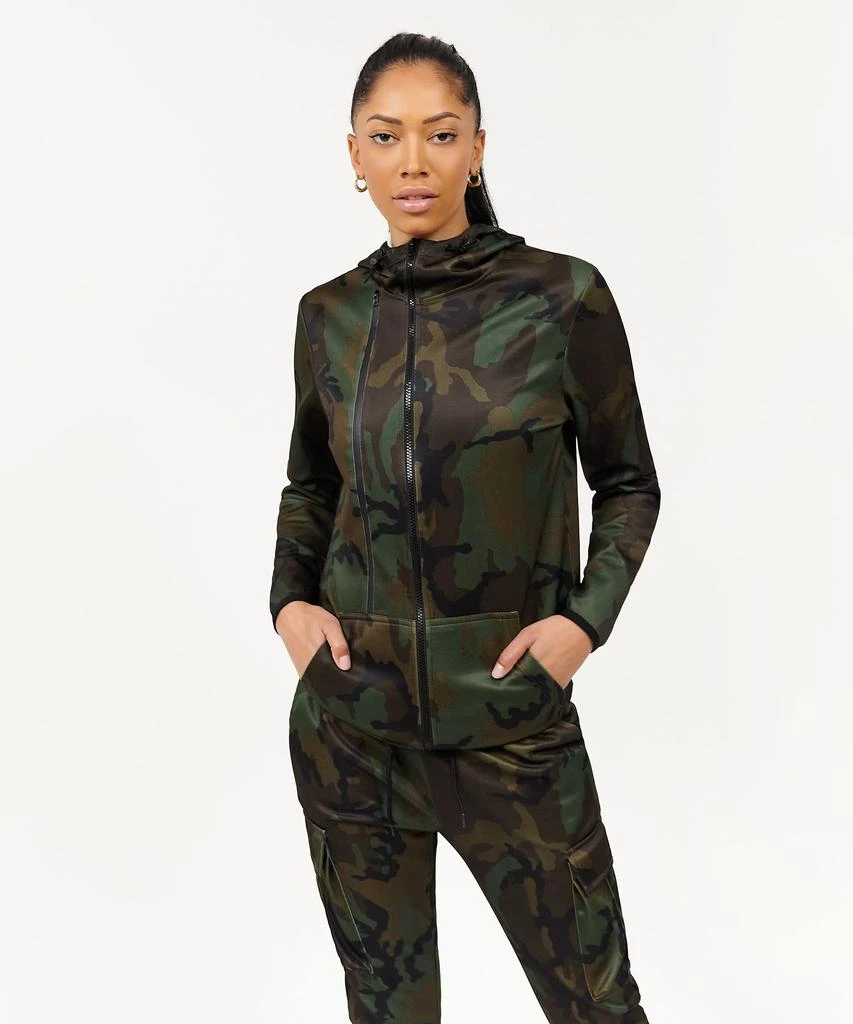 商品Reason Clothing|Womens Hester Tech Fleece Hoodie,价格¥223,第1张图片