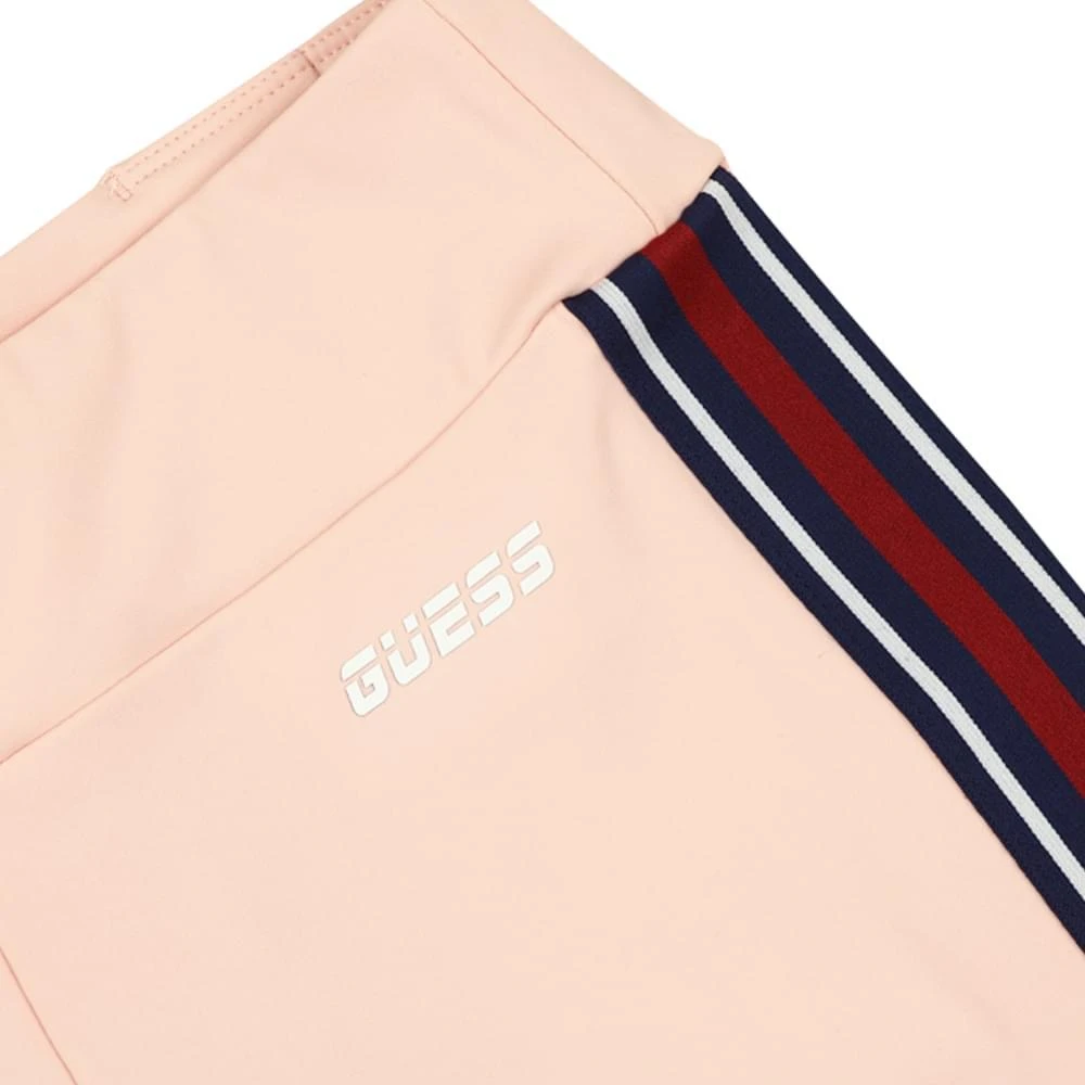 商品GUESS|Pink Front Logo Striped Leggings,价格¥101,第2张图片详细描述