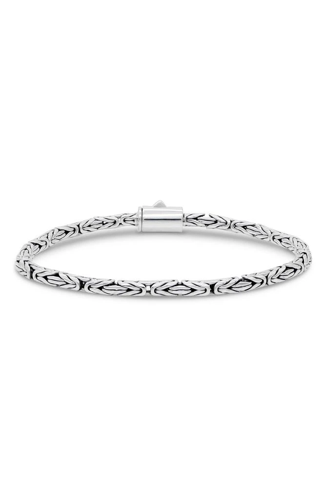 商品DEVATA|Sterling Silver 3mm Byzantine Chain Bracelet,价格¥450,第1张图片