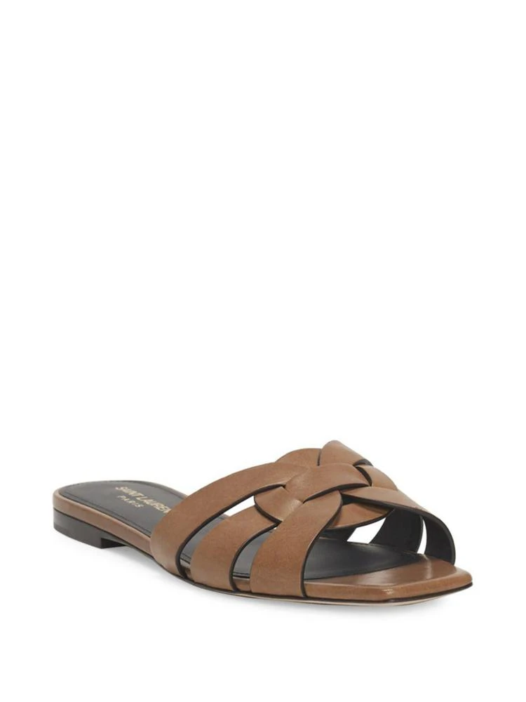 商品Yves Saint Laurent|Saint Laurent - Tribute Leather Slides,价格¥4479,第1张图片