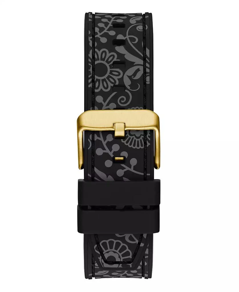 商品GUESS|Men's Multi-Function Black Silicone Watch 44mm,价格¥1122,第4张图片详细描述