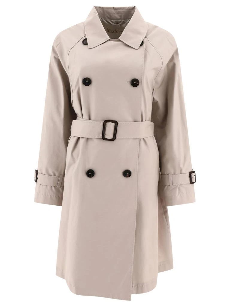 商品MAX MARA THE CUBE|Double-Breasted Trench Coat Coats Beige,价格¥1866,第1张图片