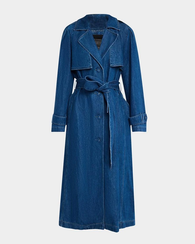 商品Paige|Raina Denim Trench Coat,价格¥4085,第1张图片