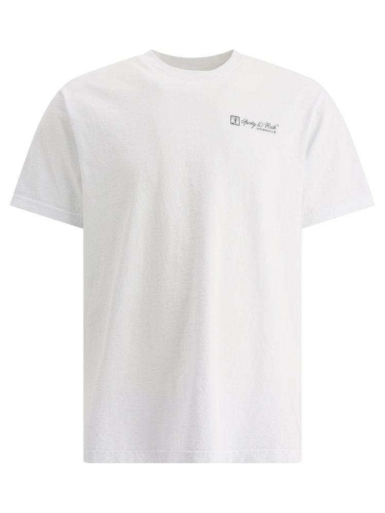 Sporty & Rich Logo Printed Short-Sleeved T-Shirt商品第1张图片规格展示