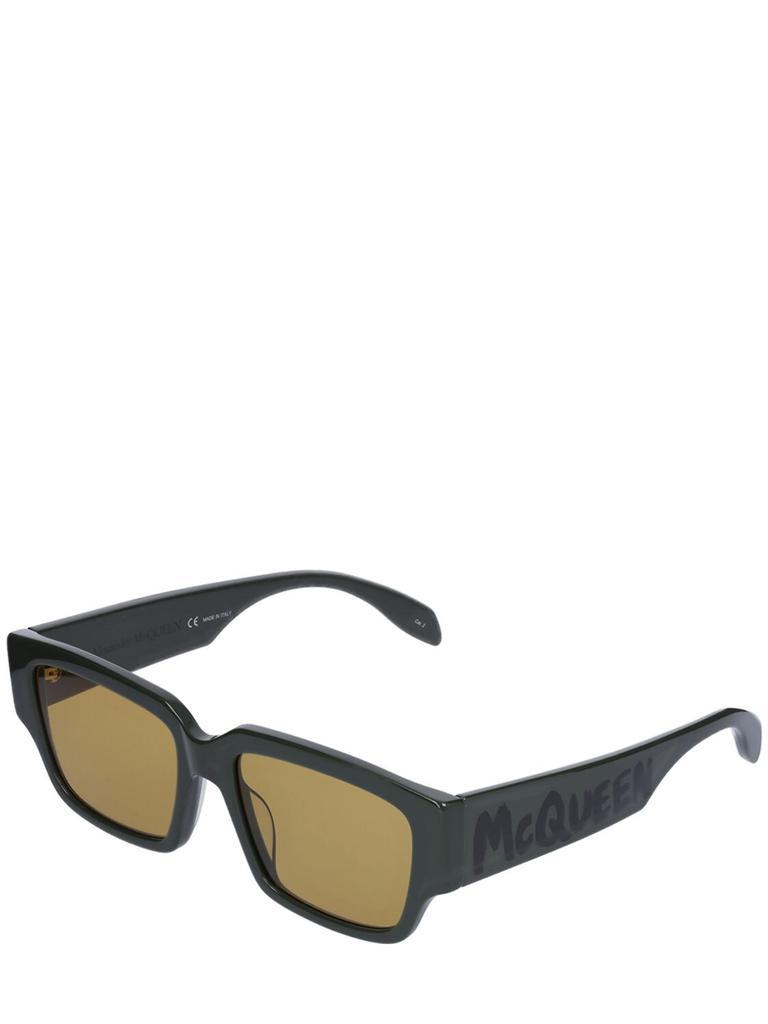 商品Alexander McQueen|Graffiti Squared Acetate Sunglasses,价格¥2229,第5张图片详细描述