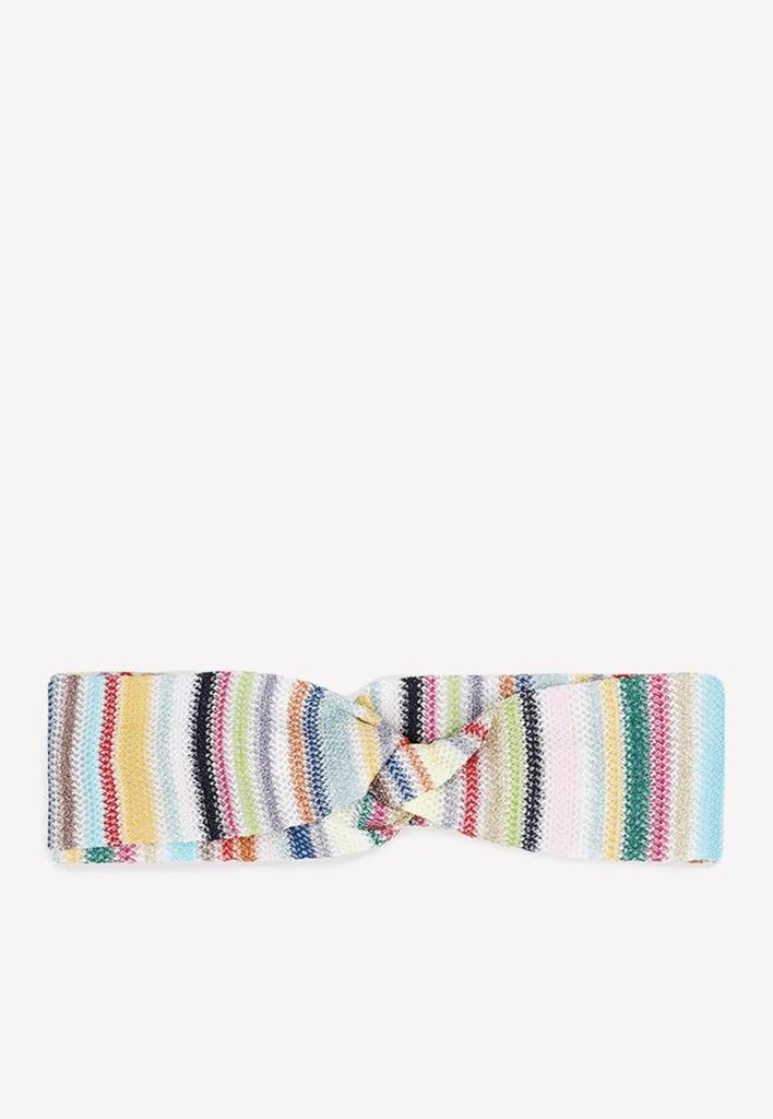 商品Missoni|Signature Stripe Knotted Headband,价格¥1214,第1张图片