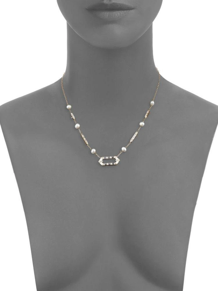 商品Nadri|Josephine Crystal Hexagon Necklace,价格¥414,第3张图片详细描述