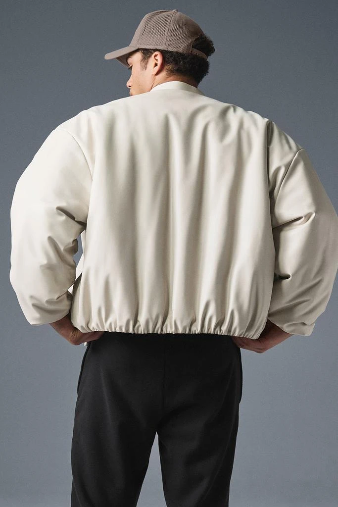 商品Alo|Faux Leather Premier Bomber - Bone,价格¥2260,第2张图片详细描述