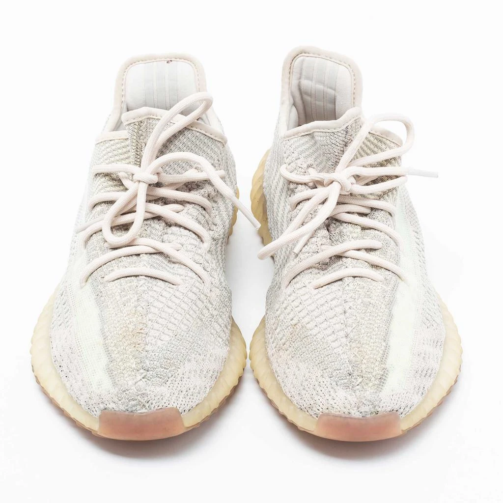 商品[二手商品] YEEZY|Yeezy x Adidas Beige/Grey Knit Fabric Boost 350 V2 Citrin Sneakers Size 43 1/3,价格¥2380,第3张图片详细描述