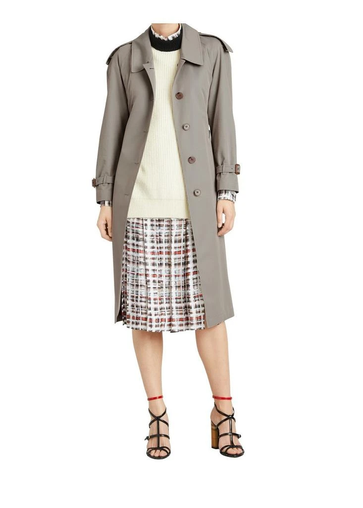 商品Burberry|Side-slit tropical gabardine trench coat,价格¥16486,第3张图片详细描述