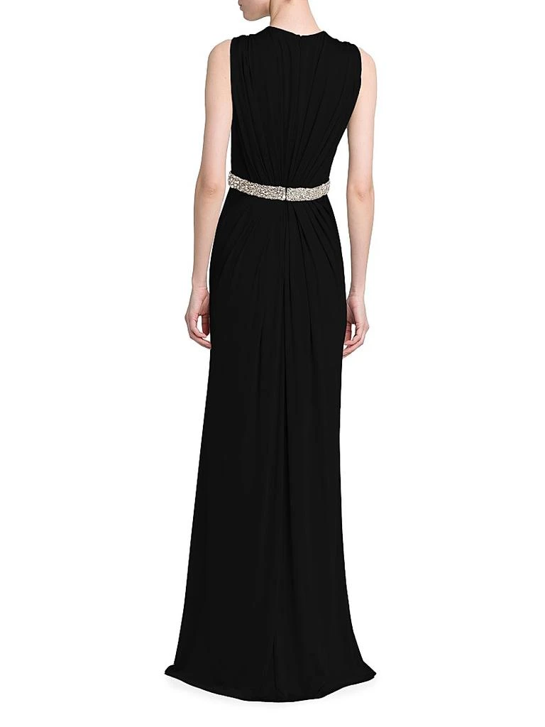 商品Alexander McQueen|Jersey Crystal-Embellished Sleeveless Gown,价格¥13565,第5张图片详细描述