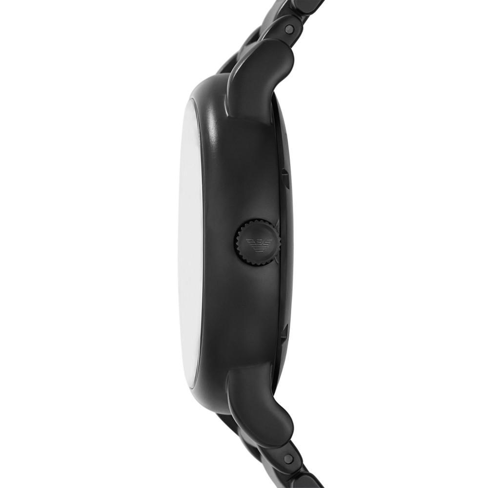 商品Emporio Armani|Men's Automatic Black Tone Stainless Steel Bracelet Watch 43mm,价格¥3873,第5张图片详细描述