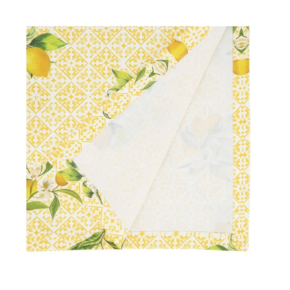 商品Saro Lifestyle|Block Print Table Runner with Lemon Design, 72" x 16",价格¥469,第2张图片详细描述