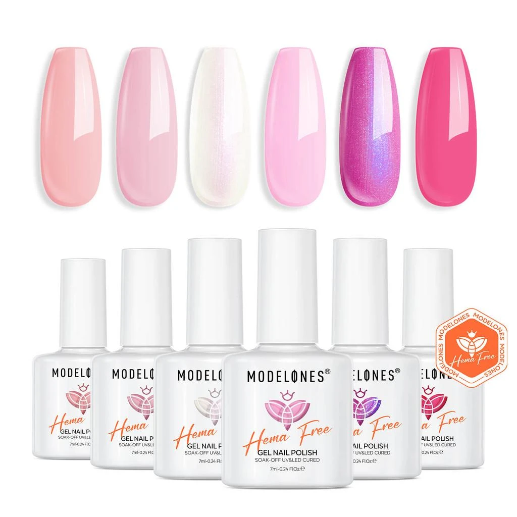 6 Shades Gel Nail Polish Set Collection 商品