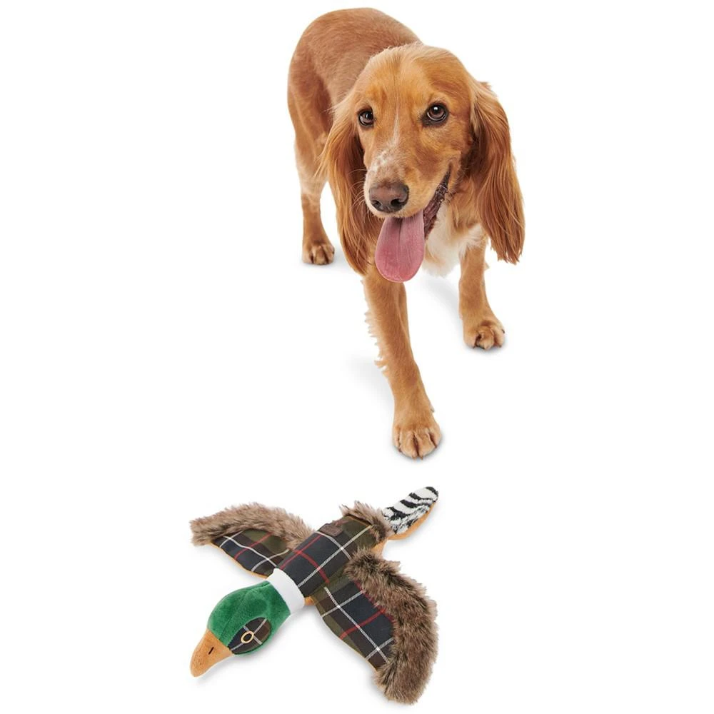 商品Barbour|Plaid Logo Pheasant Squeaker Stuffed Dog Toy,价格¥95,第1张图片