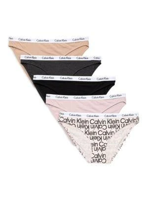 商品Calvin Klein|5-Pack Logo-Waist Bikini Panties,价格¥221,第1张图片