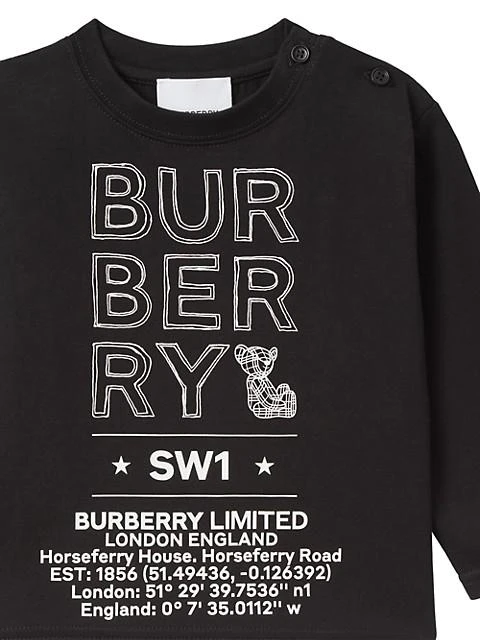 商品Burberry|Baby's & Little Boy's Joel Logo Sketch Print Top,价格¥1425,第4张图片详细描述