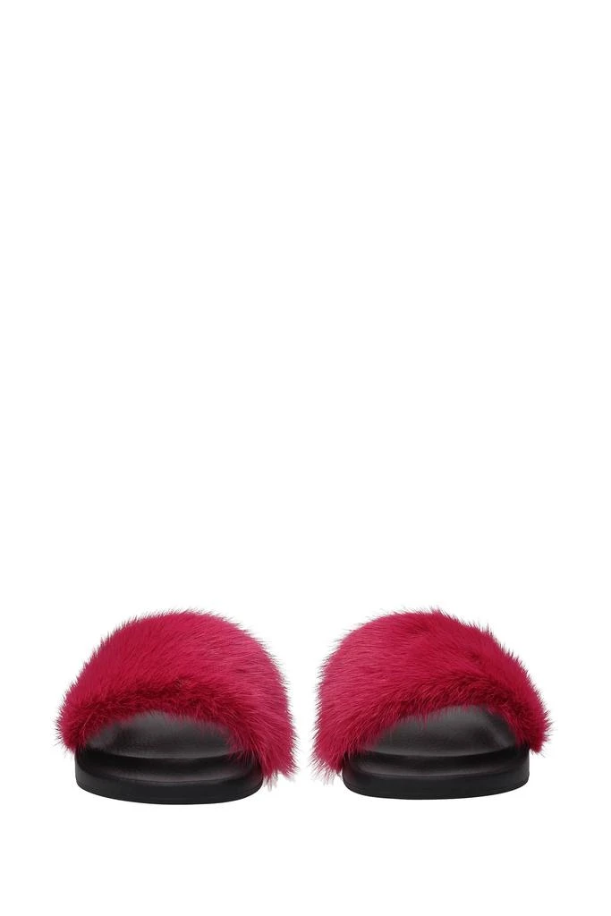 商品Givenchy|Slippers and clogs Fur Fuchsia,价格¥1955,第3张图片详细描述