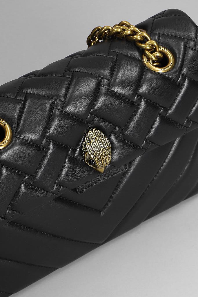 Kurt Geiger Kensington X Shoulder Bag In Black Leather商品第4张图片规格展示