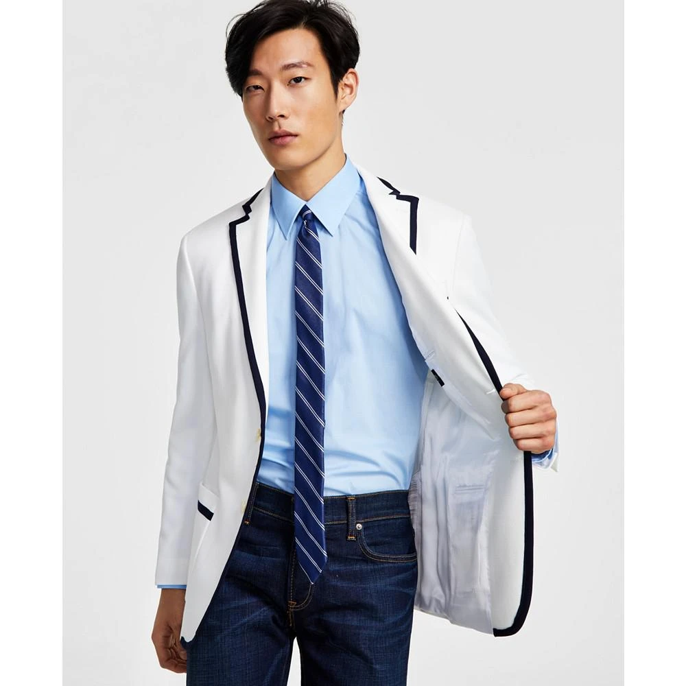 商品Ralph Lauren|Men's Classic-Fit Ultra-Flex Stretch White Weave Blazer,价格¥773,第4张图片详细描述