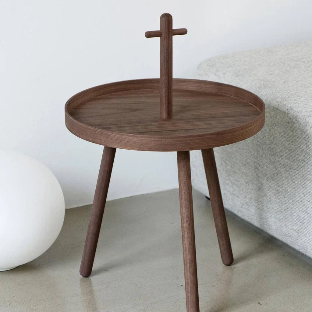 商品wireworks|Wireworks Walnut Pick Me Up Side Table,价格¥529,第5张图片详细描述
