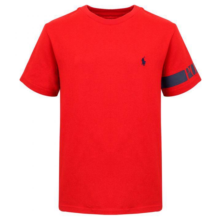 商品Ralph Lauren|Red Logo Tape Short Sleeve T Shirt,价格¥393-¥428,第1张图片