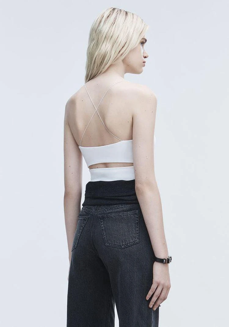 商品Alexander Wang|SPANDEX STRAPPY CAMI 镂空吊带上衣,价格¥347,第3张图片详细描述